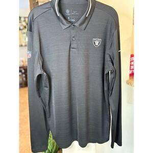Nike Dri-Fit Oakland Raiders Long Sleeve Shirt Size M